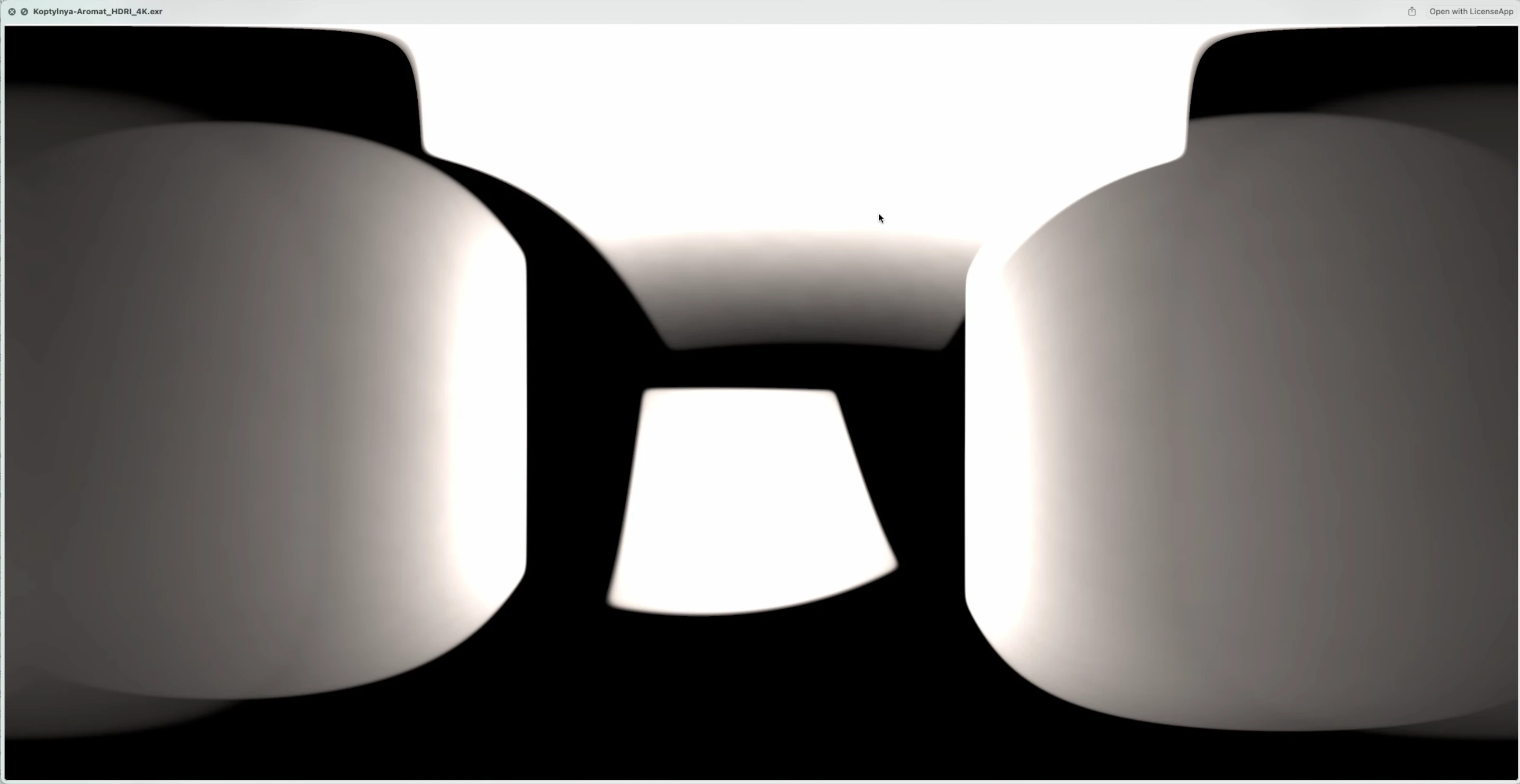 Baked 360 HDRI from the 4-light Cycles setup