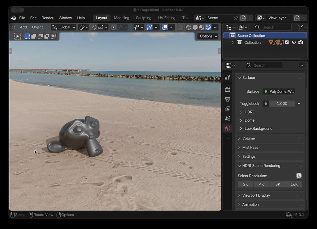 Flag positioning in Light Wrangler
