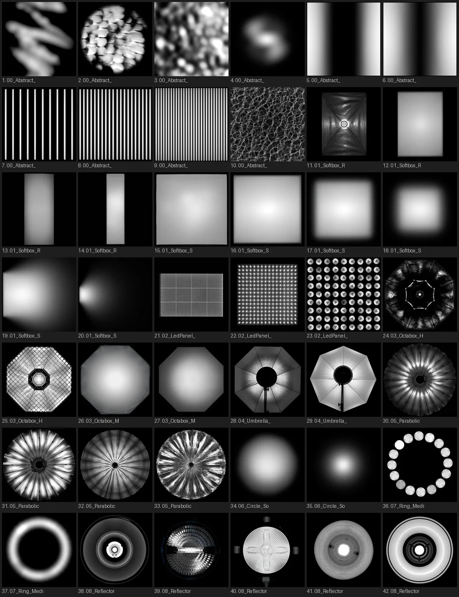 Studio light textures