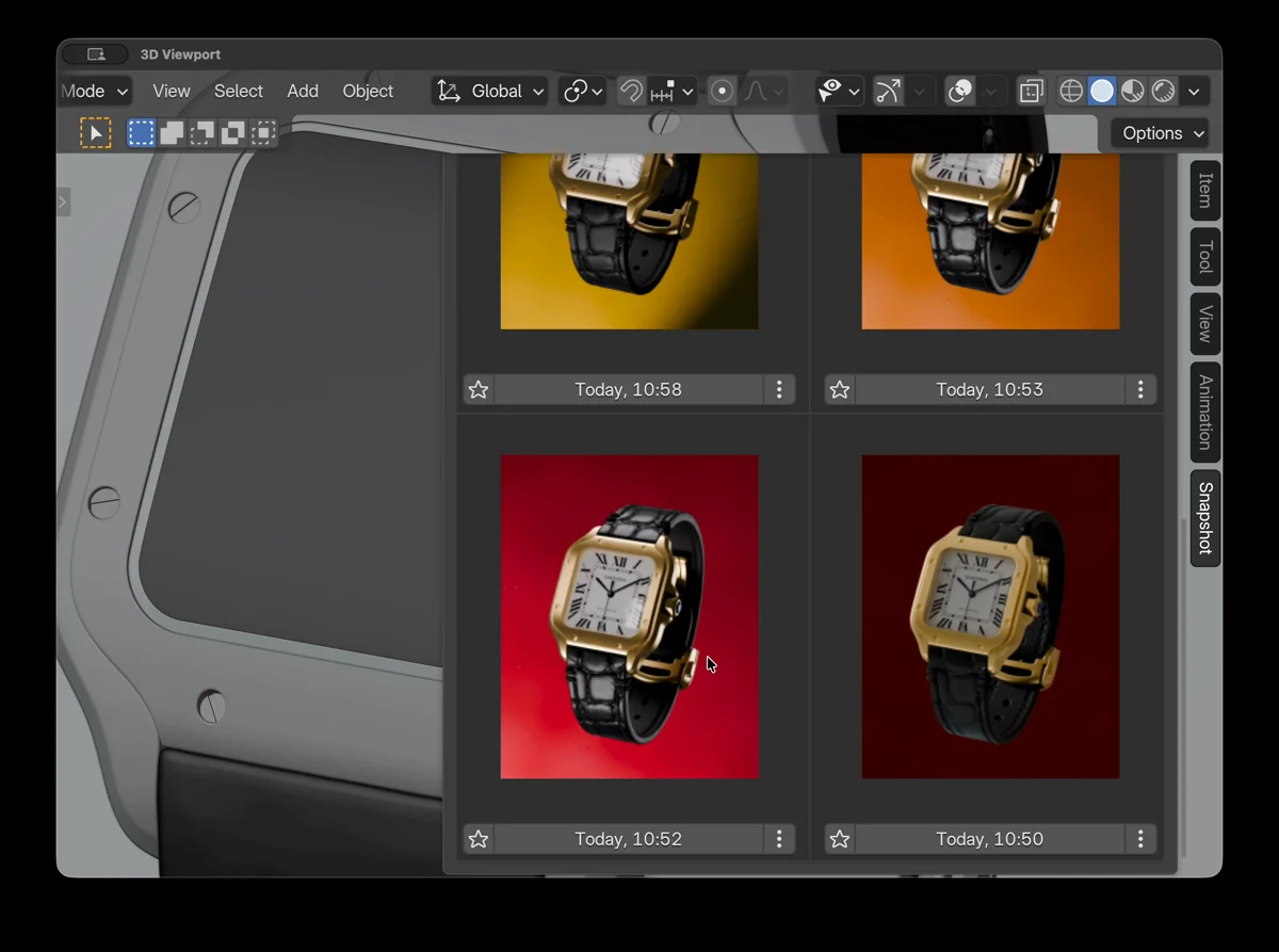 Snapshot narrowing down